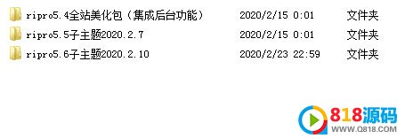 WordPress下载站日主题RiPro主题全站美化包集成到后台功能