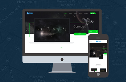 dedecms高端创意网页设计网络工作室网站模板带手机端织梦模板