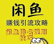 闲鱼赚钱引流攻略，闲鱼排名规则技巧