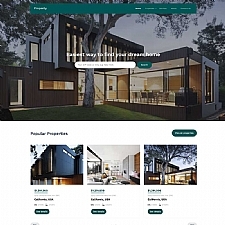 别墅交易地产机构网站模板