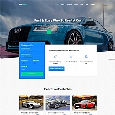 Bootstrap4汽车接送租赁服务网站模板