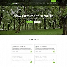 绿色环保公益网站模板 环境保护网站模板