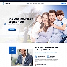 保险服务公司HTML5网站模板