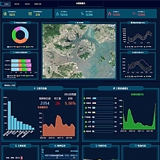 可视化数据图表模板 医院数据统计界面