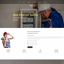 HTML5电气服务企业网页模板