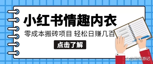 【搬砖项目】小红书0成本情趣内衣搬砖项目，轻松日赚几百+