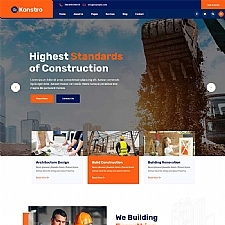 市政建筑工程行业网站模板