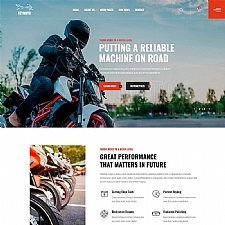 高端品牌摩托车销售公司网站HTML5模板