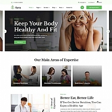 绿色风格响应式健康减肥饮食方案静态网站HTML5模板