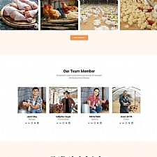 有机家禽养殖公司静态网站响应式html模板