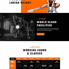 html5健身俱乐部静态网站模板