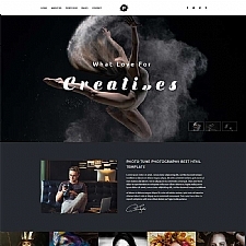 HTML5摄影俱乐部作品展示网站模板