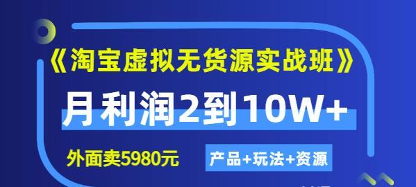 2022程哥电商淘宝虚拟实战班：线上第4期陪跑训练营（价值5980元）