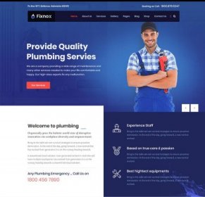 管道修理家政保洁公司网站Bootstrap模板